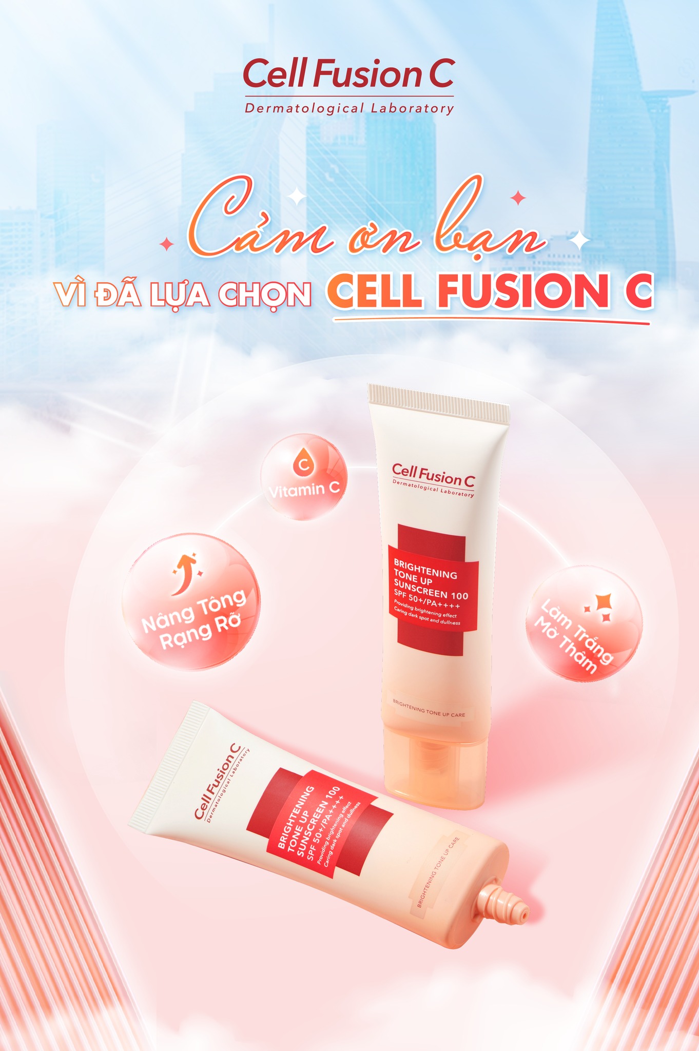 Kem chống nắng Cell Fusion C Hàn Quốc Giúp nâng tông, bảo vệ da khỏi tia UV, phục hồi da xỉ màu và không bết dính - OZ Slim Store