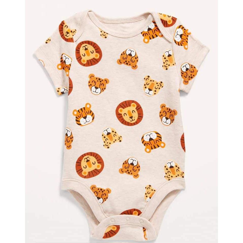 Set 4 bộ bodysuit cộc tay chất cotton xuất dư cho bé