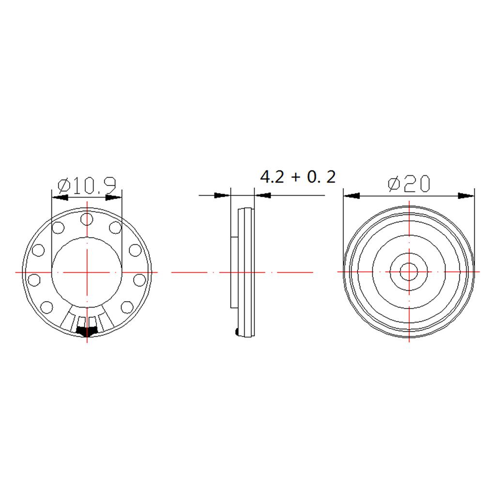 Từ Bên Trong Loa Tweeter 20 Mm 8Ohm Chống Nước Phụ Kiện Phần