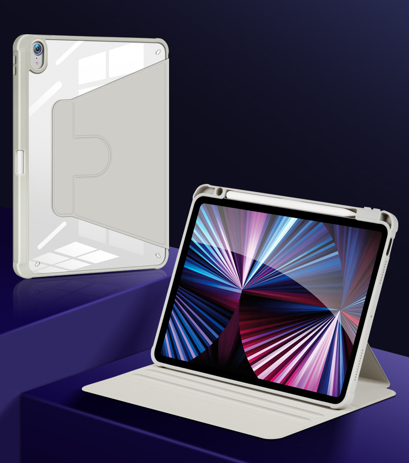 Bao Da Cover Lưng Trong Xoay 360 Dành Cho Ipad Gen 10 10.9 Inch 2022 Có Khe Pencil