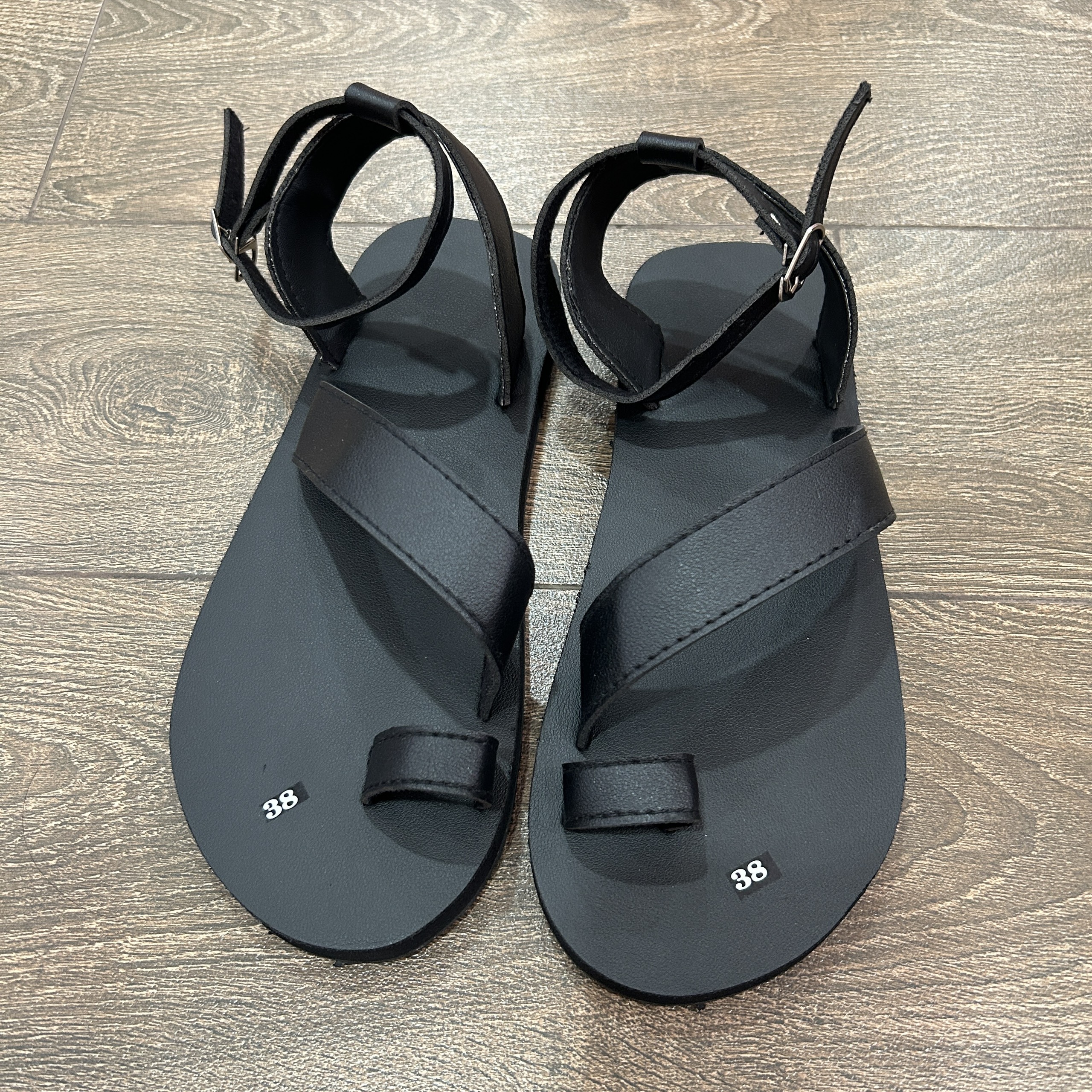 Dép sandal Nữ quai da mềm Đế bệt Cao Su ôm chân LYNA Sandal mã SD34