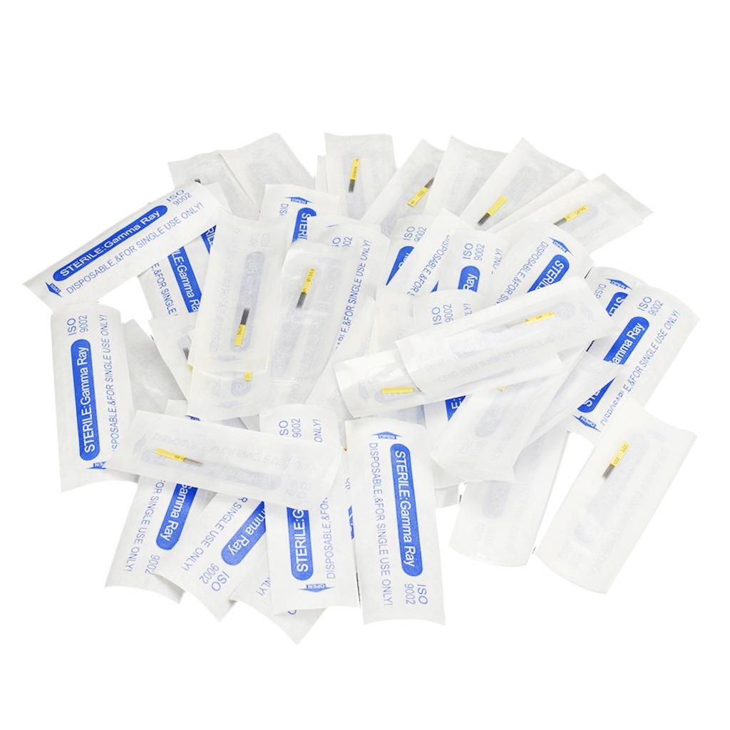 50pcs Professional Sterile  Disposable 3D Makeup Needles M2