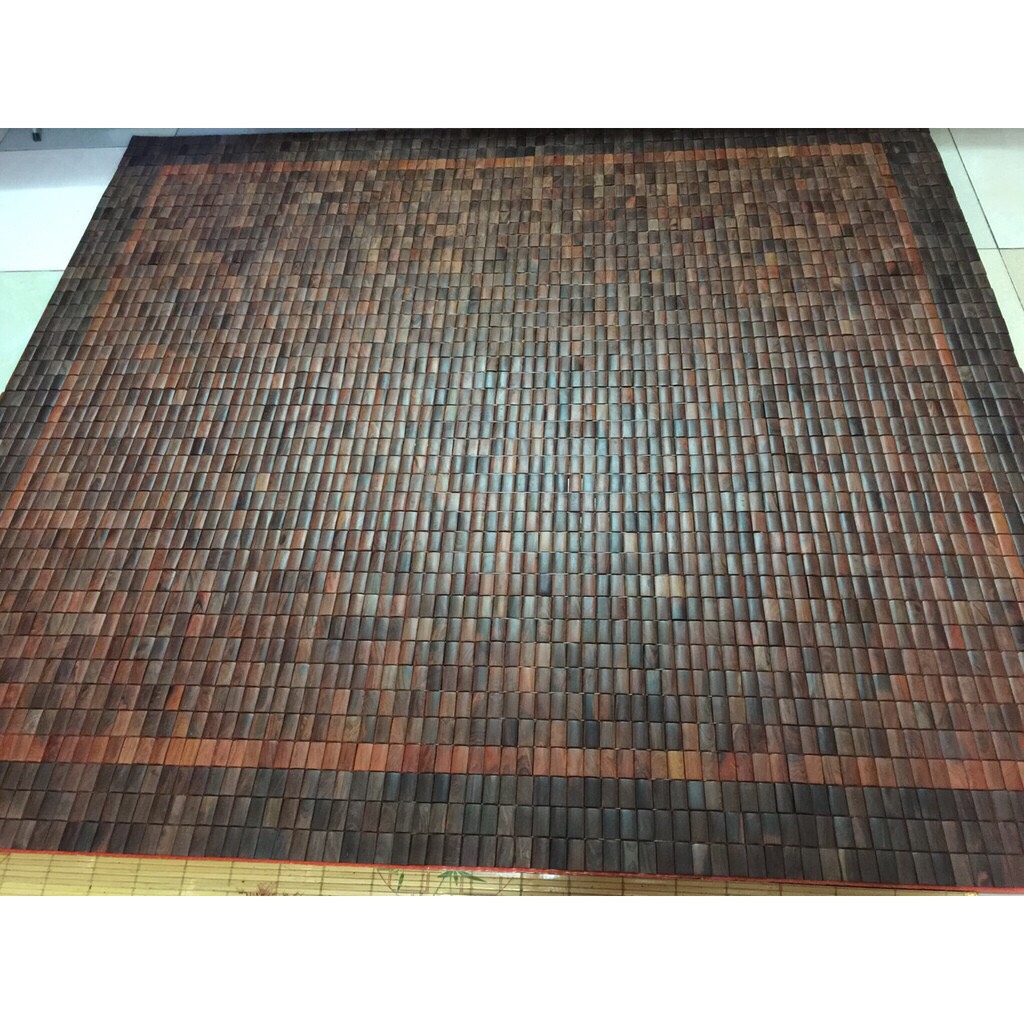 Chiếu hạt gỗ Trắc dẹt kích thước 1,6mx2m - Nệm , Chiếu , Mền