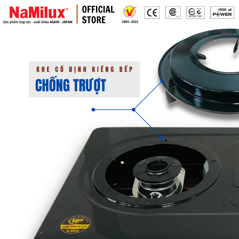 Bếp Gas Đôi Cao Cấp NaMilux NH-D3036BPF│Công suất cực đại 4.2kW│Hàng Chính Hãng