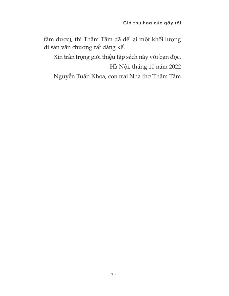 Gió Thu Hoa Cúc Gầy Rồi