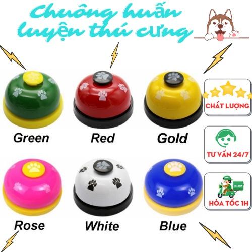 Chuông bấm huấn luyện cho chó mèo thú cưng - chuông huấn luyện cho cún con đi vệ sinh, xin ăn