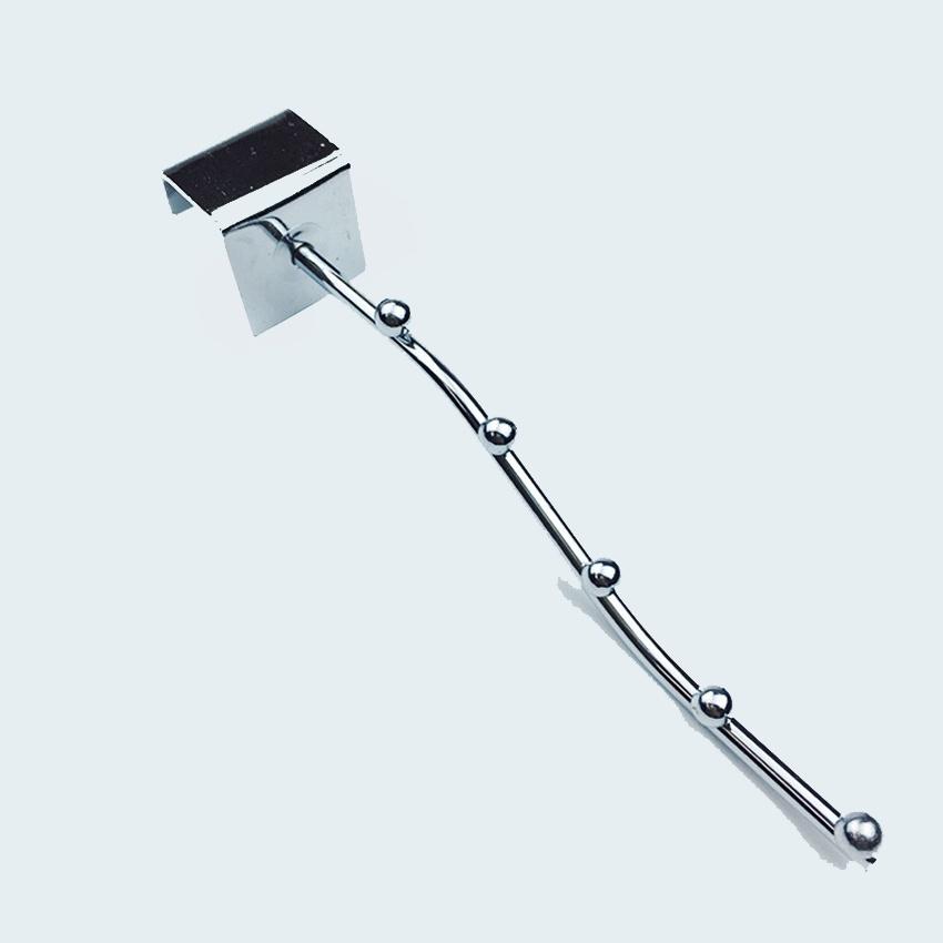 Móc treo đồ,tay treo đồ cho gian hàng vào hộp 25mm có thể điều chỉnh trên ray 206823