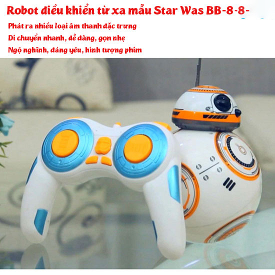 Robot điều khiển từ xa mẫu Star Wars Droid BB-8