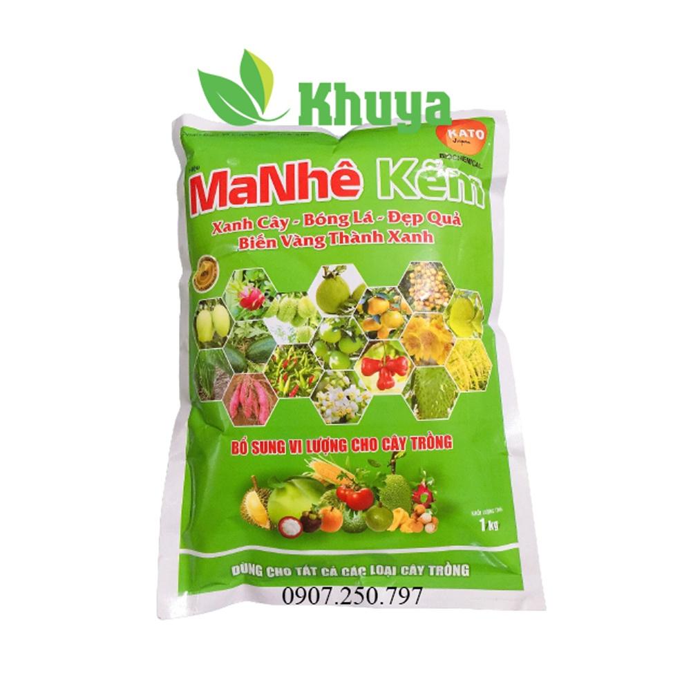 Phân Bón Vi Lượng MANHÊ KẼM 1kg Biến Vàng Thành Xanh