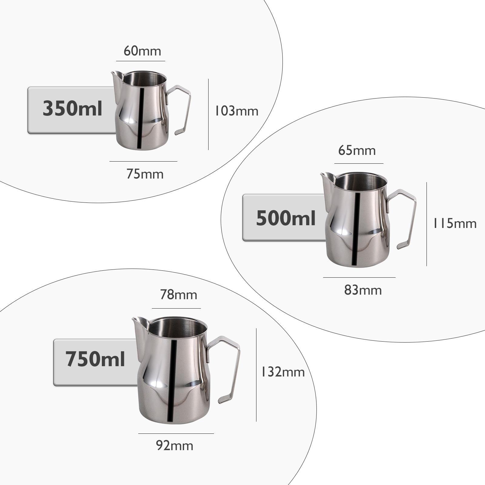 Bình pha cà phê sữa bằng thép không gỉ 304 tạo bọt 750ml