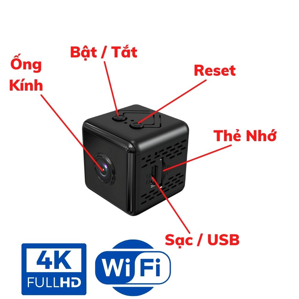 Camera mini siêu nhỏ X6D GIÁ RẺ kết nối wifi xem trực tiếp từ xa qua điện thoại