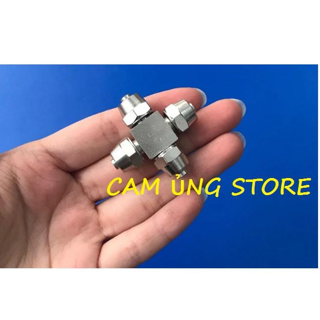 Van chia khí co2 bằng inox- Van chia 2 chia 3 khí co2 loại đơn giản