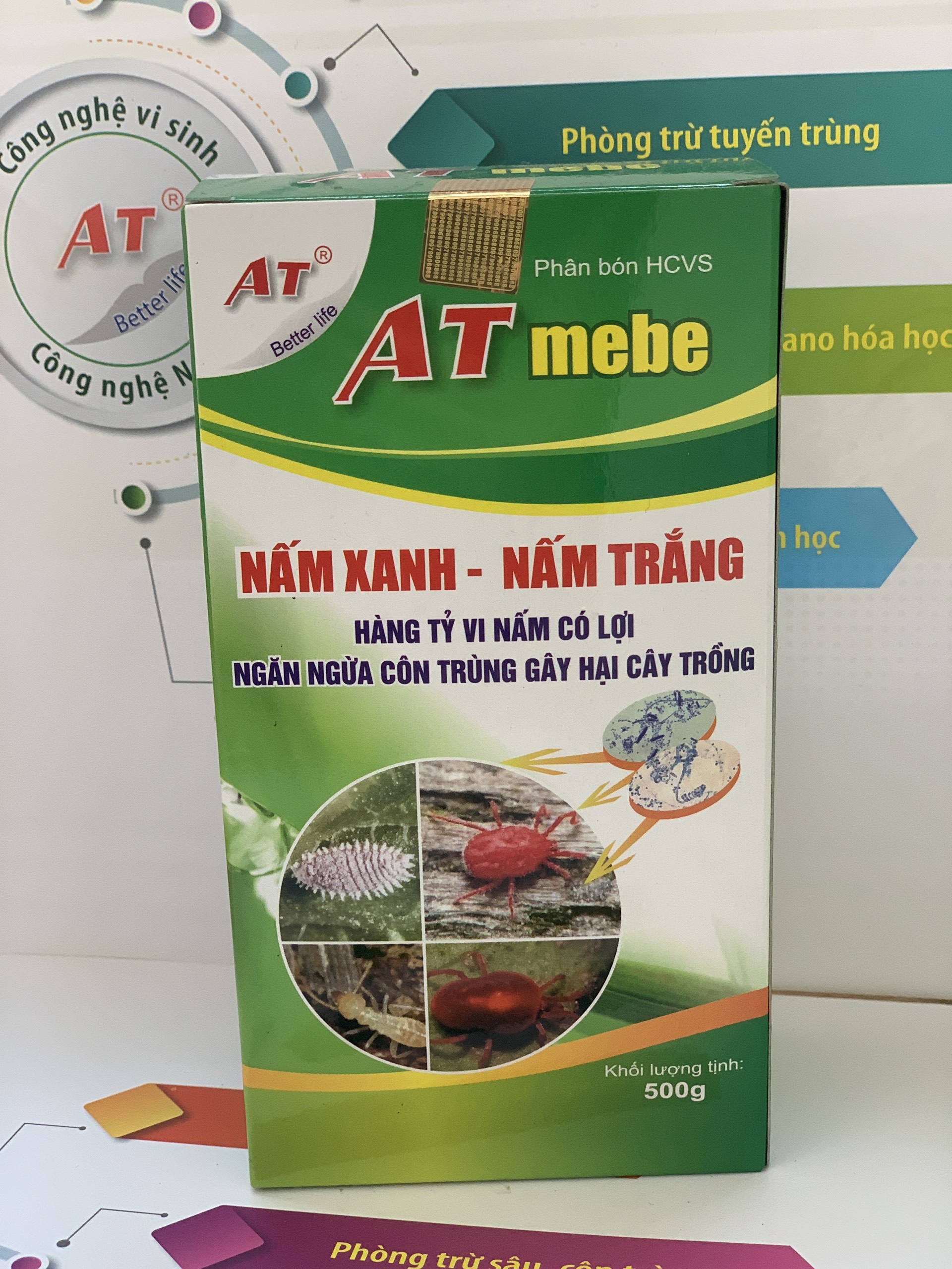 Chế Phẩm Tiêu Diệt Sâu Sinh Học AT Mebe Đậm Đặc 1kg Diệt Trừ Sâu Hại, Rầy Phấn Trắng, Rệp, Bọ Trĩ, Sâu Đục Thân, Bọ Xít