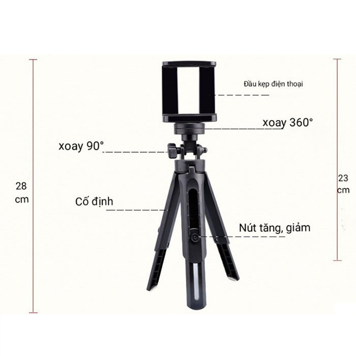 Giá đỡ điện thoại 3 chân MT01