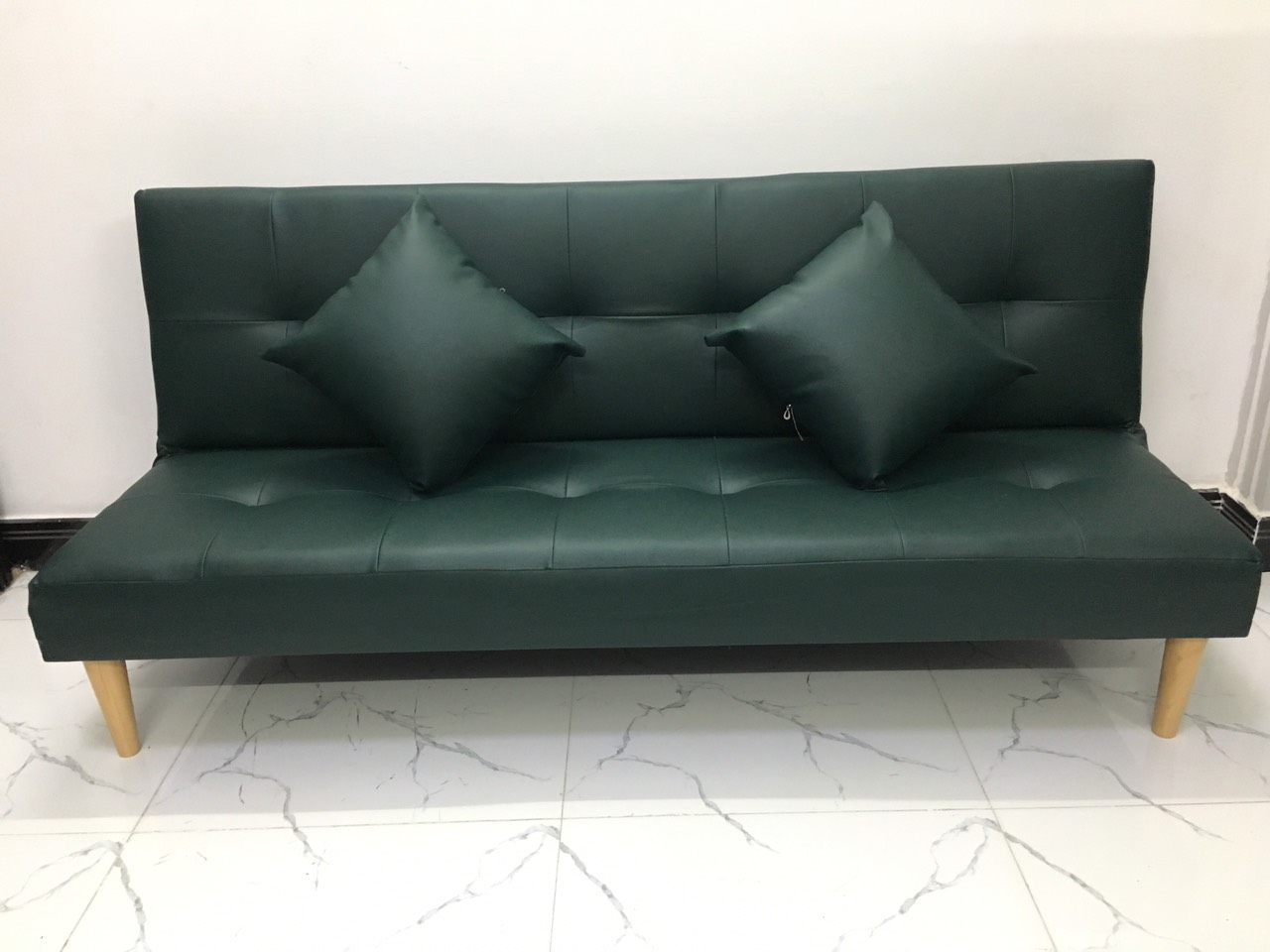 Ghế sofa bed, sofa giường màu xanh lục SB15