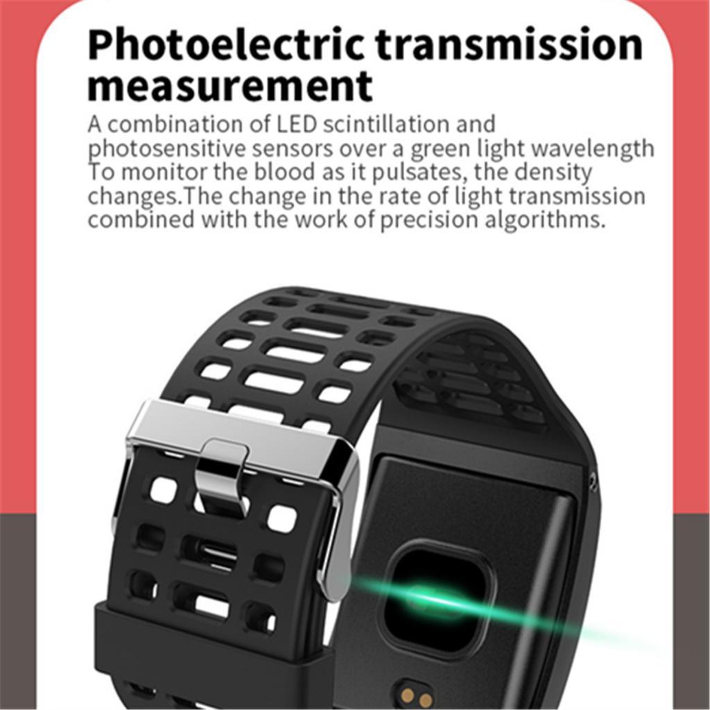 Smart Bracelet Sports Fitness Tracker Health Sleep Monitor Wristband Black