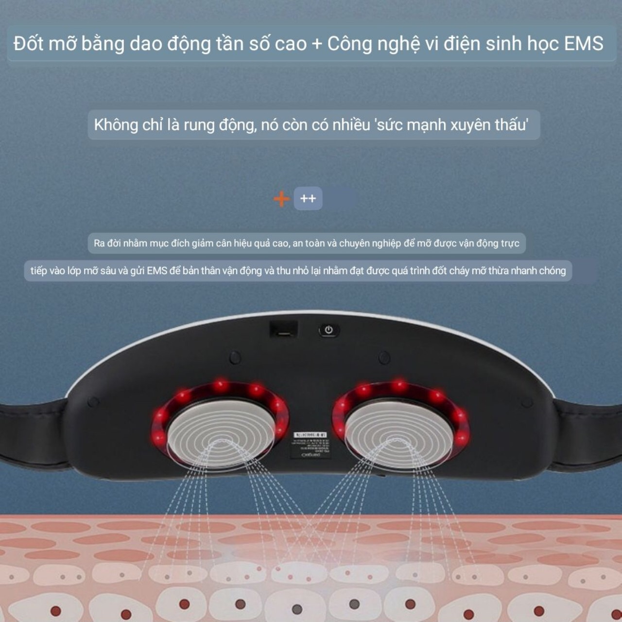 Đai đeo giảm mỡ bụng- đốt cháy mỡ thừa