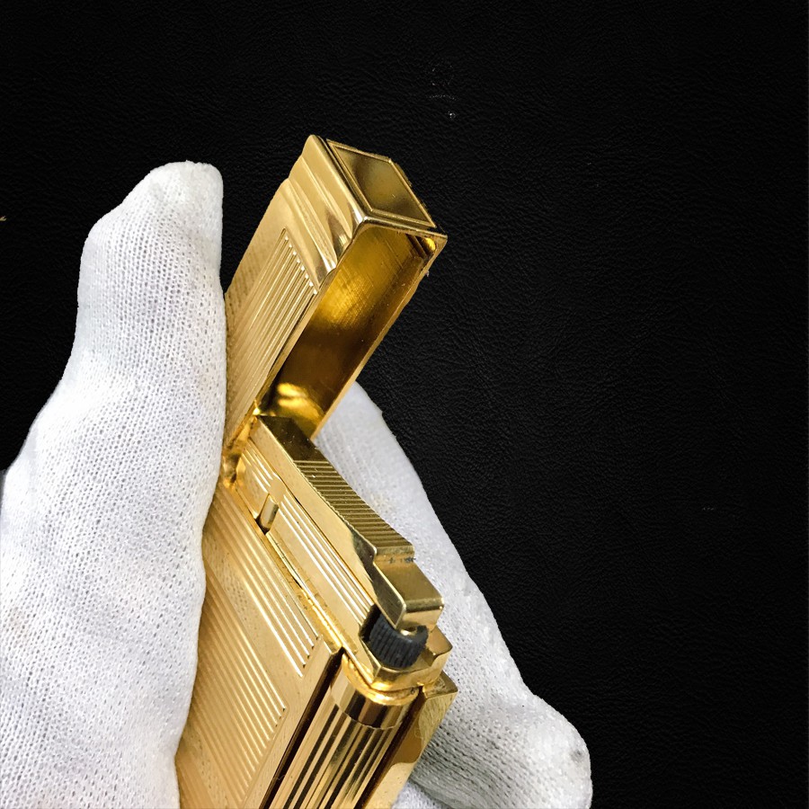 Vỏ Hột Quẹt Bật Lửa Upon Gas Đá D104V Họa Tiết Kẻ Ngang Đẹp Độc Lạ - Dùng Gas Đá Cao Cấp