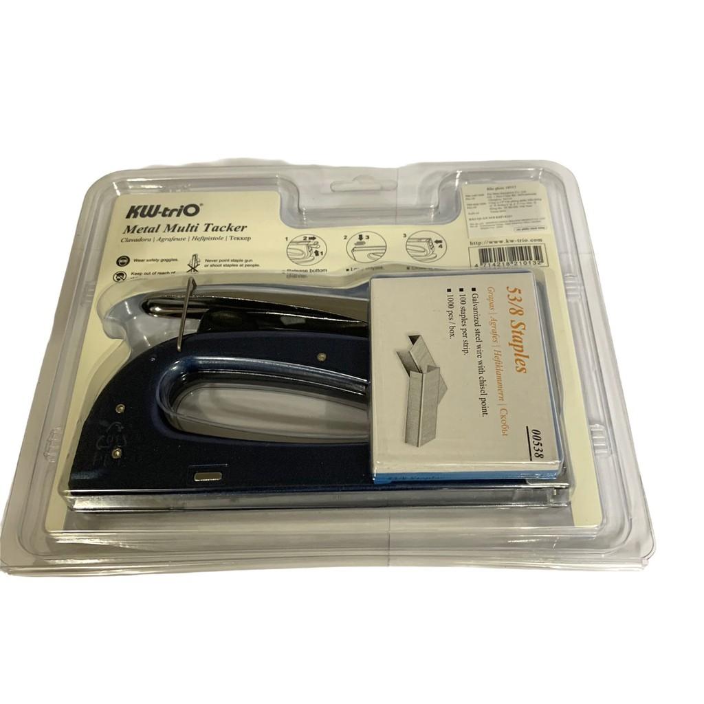 Kìm bắn ghim KW-TRIO 8513 tặng kèm 1000 ghim 53/8