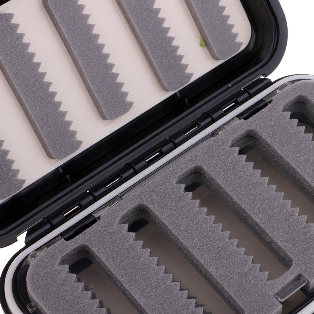 Waterproof Fly Box Fly Fishing Hook Jig Storage Case Slit Foam Waterproof S