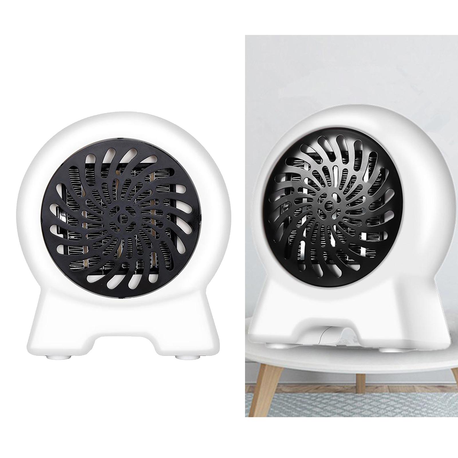 Electric Fan Space Heater Portable Winter Warm Home Office Desk 500W