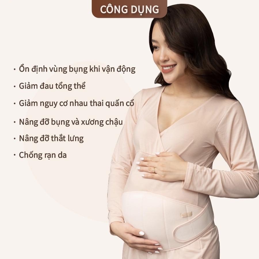 Đai Đỡ Bụng Bầu 2 Trong 1 Cho Mẹ Bầu Và Sau Sinh - Thương Hiệu Mothersbaby Hàn quốc