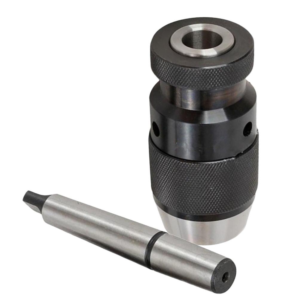 Steel Self Tighten Keyless Lathe Drill Chuck MT2-B16 Arbor Live Center 16mm MK2