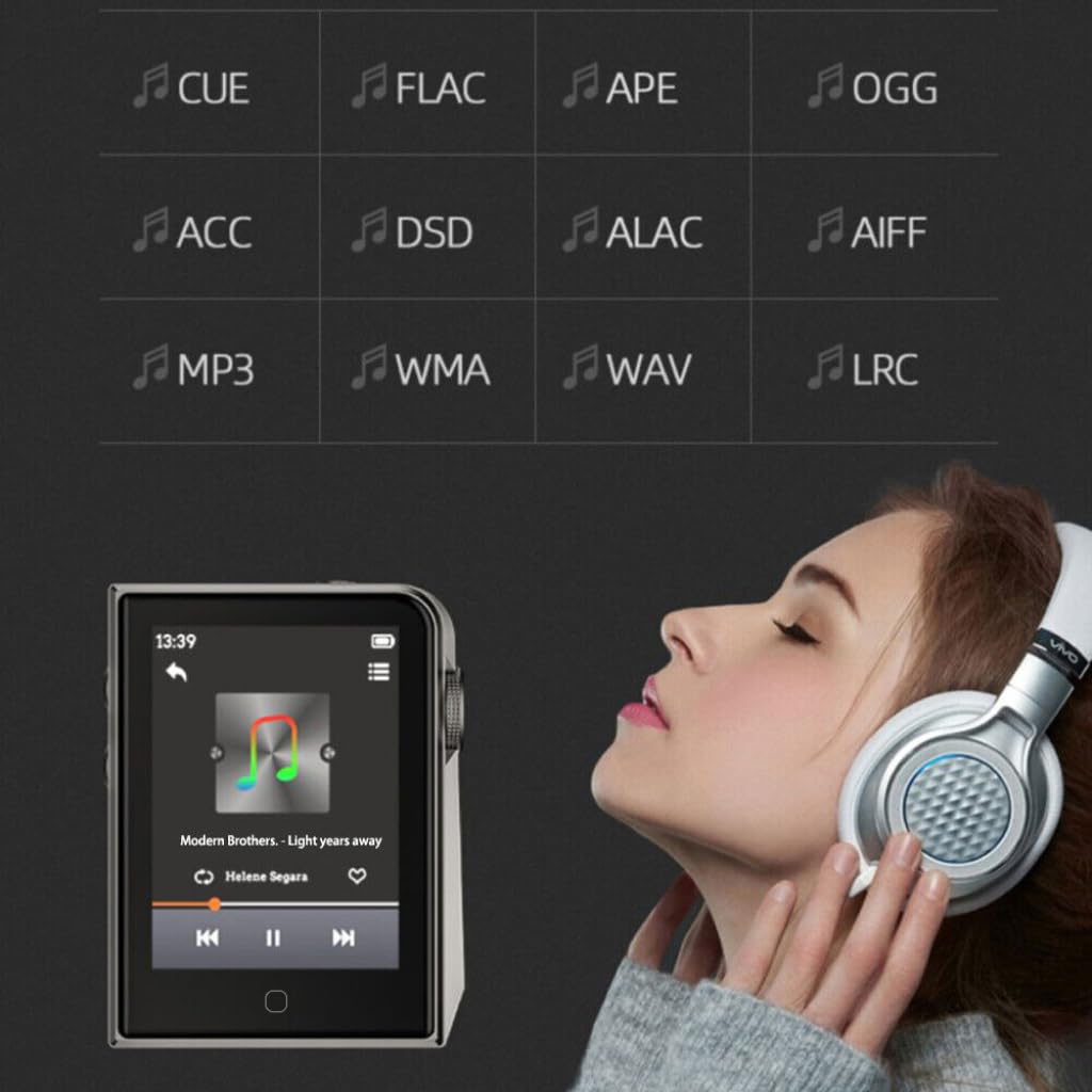 Máy Nghe Nhạc Lossless Hifi, Bluetooth 5.2, Màn Hình Cảm Ứng, Điều Chỉnh Hiệu Ứng Âm Thanh Ruizu A58 Bộ Nhớ Trong 16GB - Hàng Nhập Khẩu