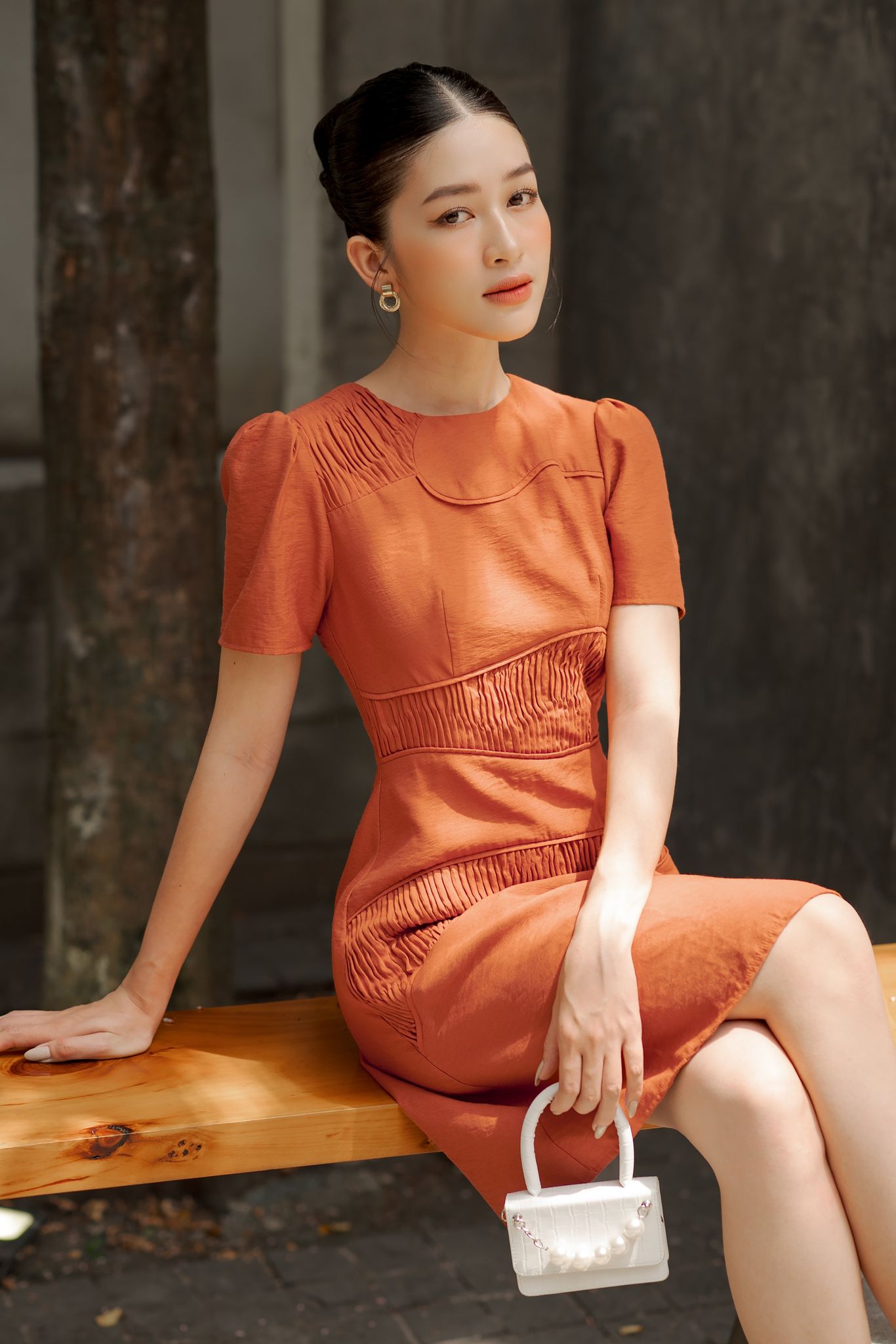 OLV - Đầm Nuna Rust Dress