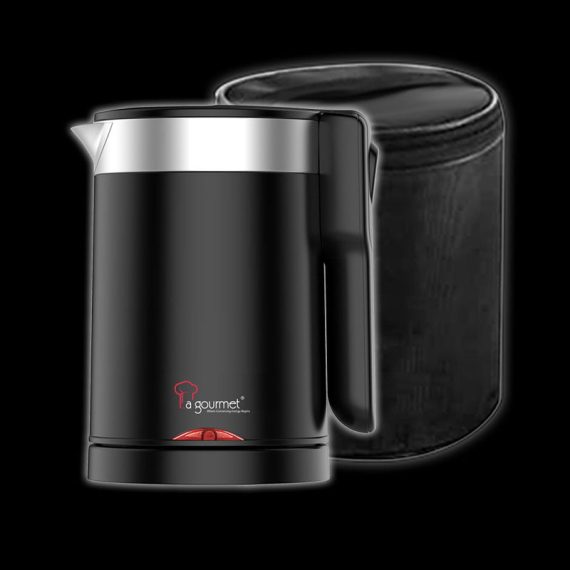 [ Hàng chính hãng] Ấm siêu tốc mini du lịch La gourmet D2606 1200W 0.6L - 359643 (bảo hành 1 năm)