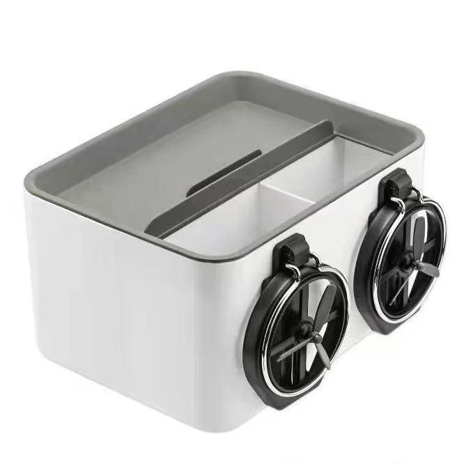 Hộp Đựng Đồ Đa Năng Có Giá Đỡ Điện Thoại Gắn Tay Vịn Xe Hơi