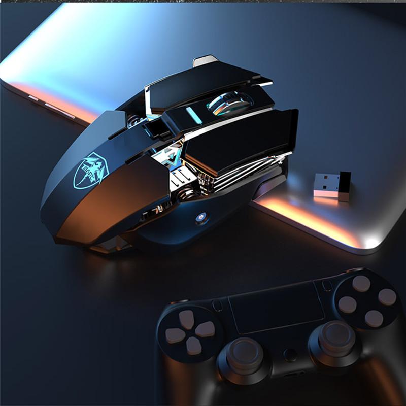 Ergonomic 2.4GHz Không Dây Chơi Game Máy Tính Văn Phòng-Mause Laptop Quang Học Chuyên Nghiệp 6400DPI Cho Máy Tính