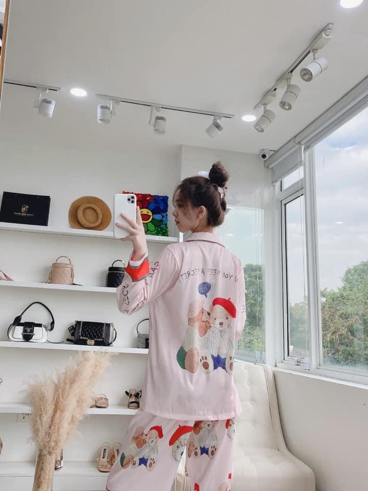 Bộ Pyjama QC siêu hot cổ vét độc lạ sang chảnh