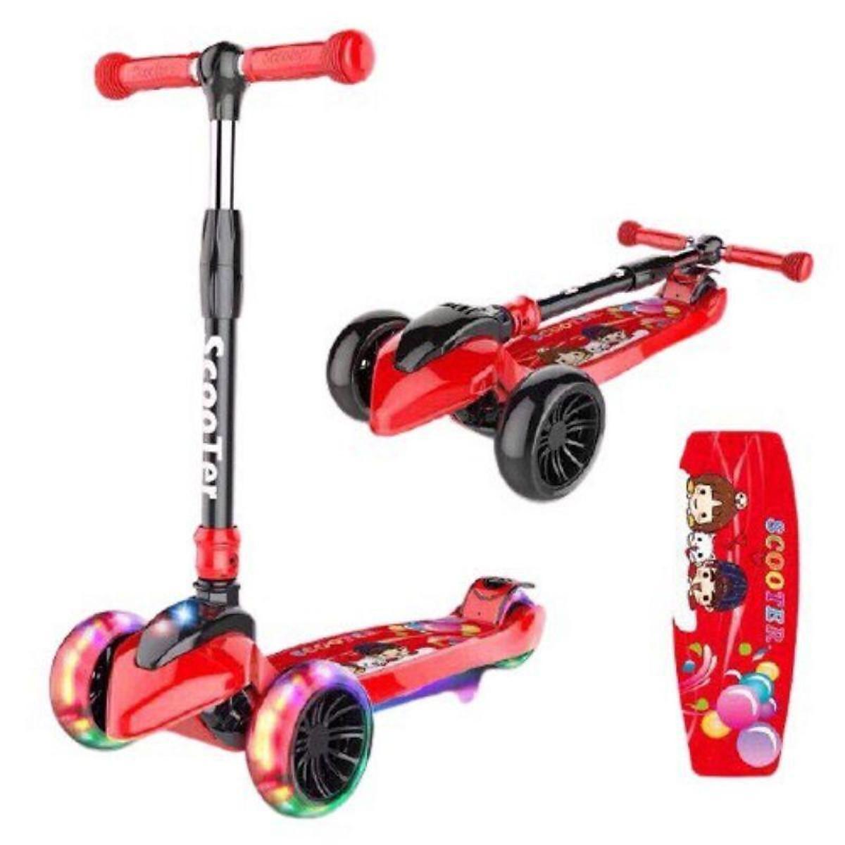 Xe trượt Scooter phát sáng cỡ đại cho trẻ em - Xanh