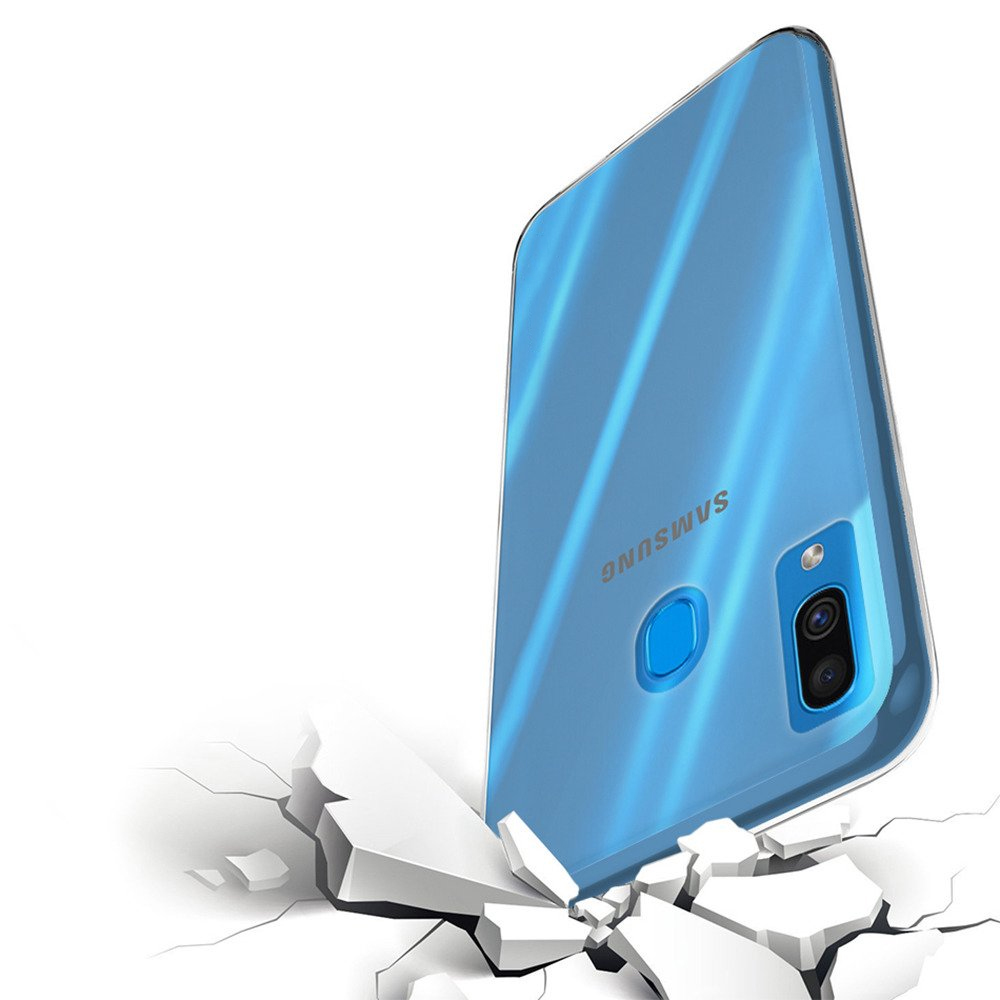 Ốp lưng dẻo cho Samsung Galaxy A40 hiệu Ultra Thin mỏng 0.6mm chống trầy - Hàng chính hãng