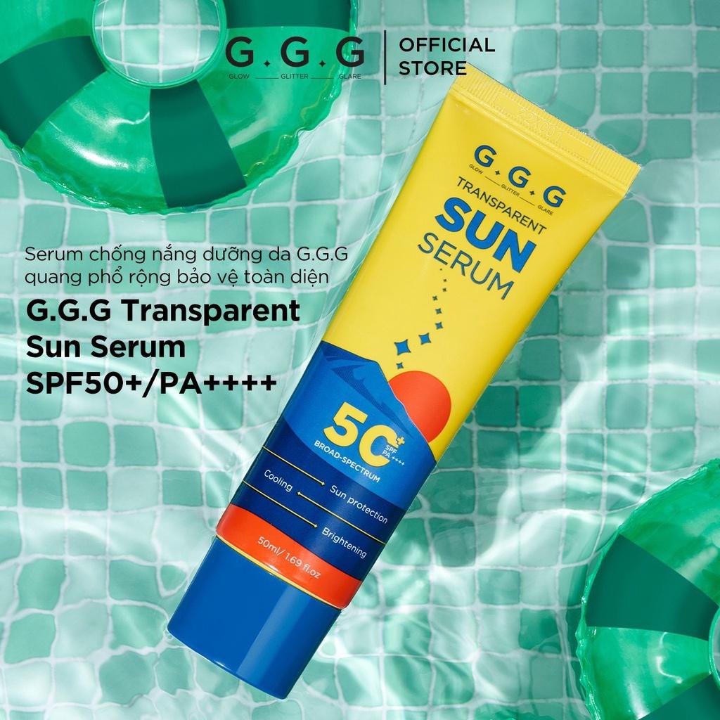 Kem Chống Nắng Phổ Rộng GGG Dạng Serum Chống UVA &amp; UVB Dưỡng Sáng Transparent Sun SPF50+/PA++++ 50ml