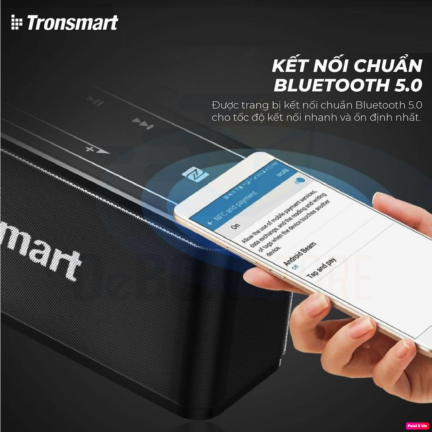 Loa Bluetooth Không Dây Tronsmart Element MEGA 40W v5.0 Hỗ trợ TWS và NFC ghép đôi 2 loa - Hàng Chính hãng