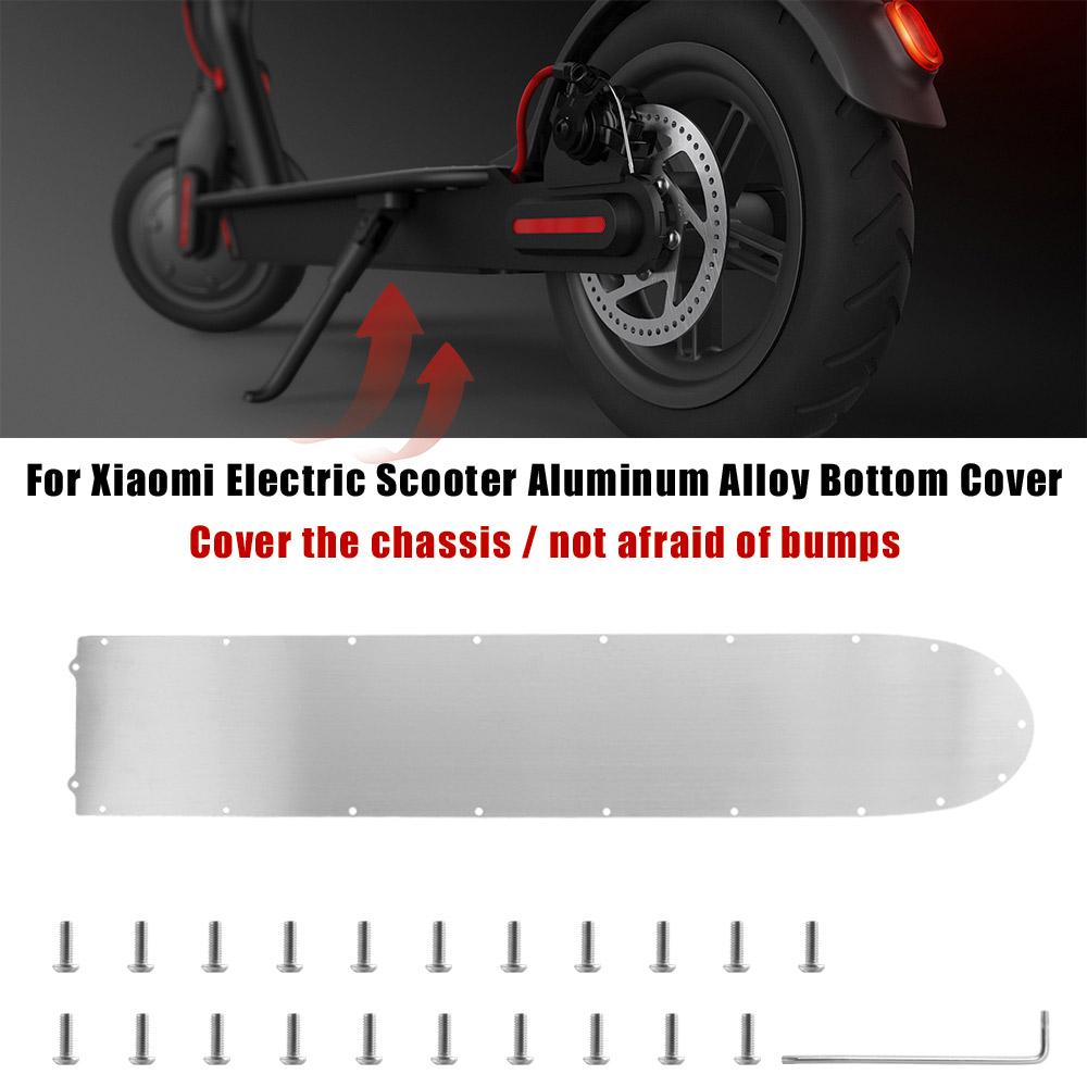 Hợp Kim Nhôm Nắp Đáy Pin Tấm Giáp Pin Tấm Giáp Bảo Vệ Khung Xe Tấm Chắn Cho Xe Tay Ga Xiaomi M365 Pro /Pro2 Màu sắc: 1 Bộ