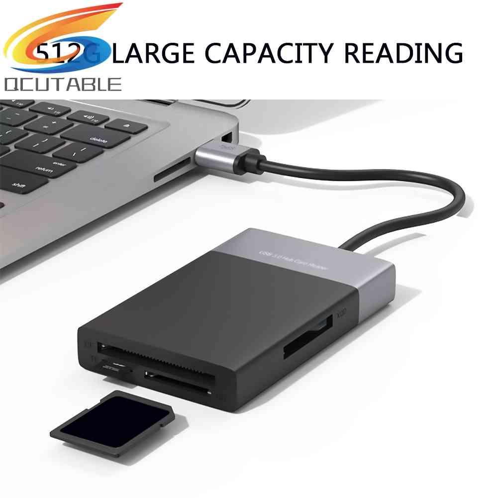 Đầu Đọc Thẻ Nhớ USB 3.0 2 Cổng 6 Trong 1 Cho XQD CF TF