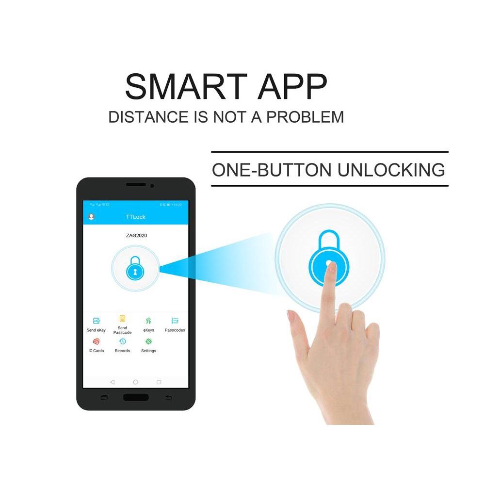 Khóa cửa điện tử thông minh khóa chống trộm dùng APP- Khóa cửa thông minh, Khóa thẻ từ, Khóa mã số, Khóa cơ