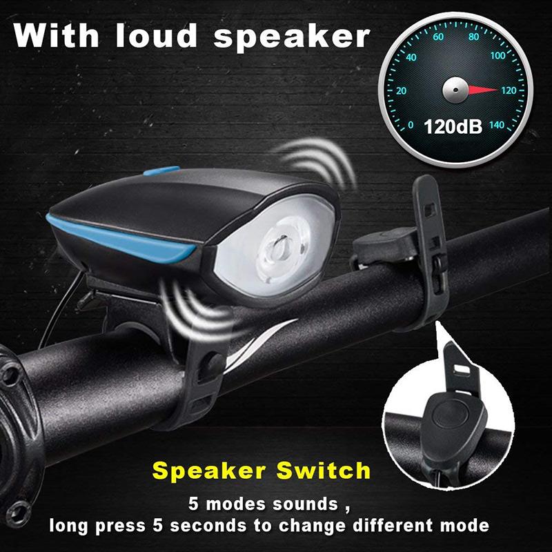 Đèn LED Sạc USB Gắn Xe Đạp Tiện Dụng