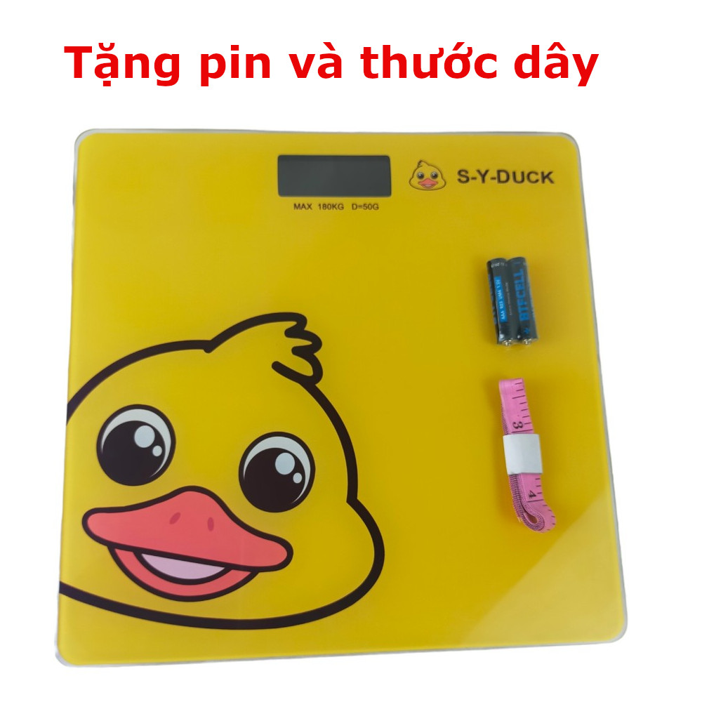 Cân Điện Tử Sức Khỏe - Cân Vịt cười- Đo Nhiệt Độ Phòng