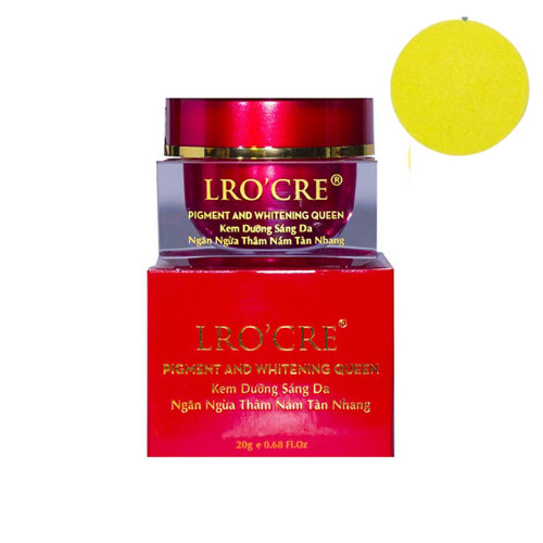 Kem Dưỡng Làm Sáng, Ngăn Ngừa Thâm Nám Tàn Nhang Lro'cre - Pigment & Whitening Queen Tặng Kèm 1 Bông Rửa Mặt Bọt Biển