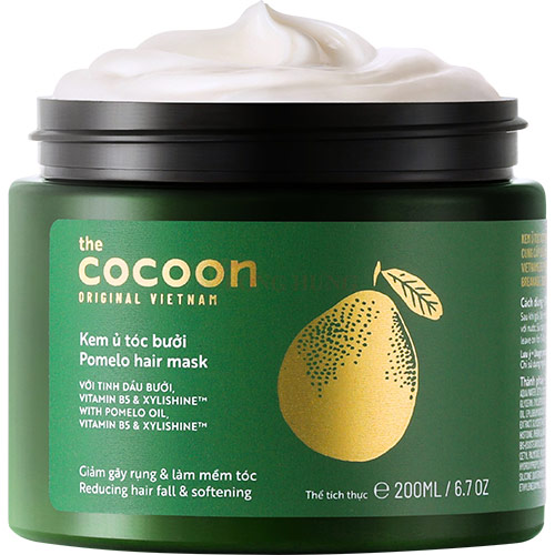 Kem ủ tóc bưởi Cocoon Pomelo Hair Mask giúp giảm gãy rụng và làm mềm tóc (200ml) - Hàng chính hãng