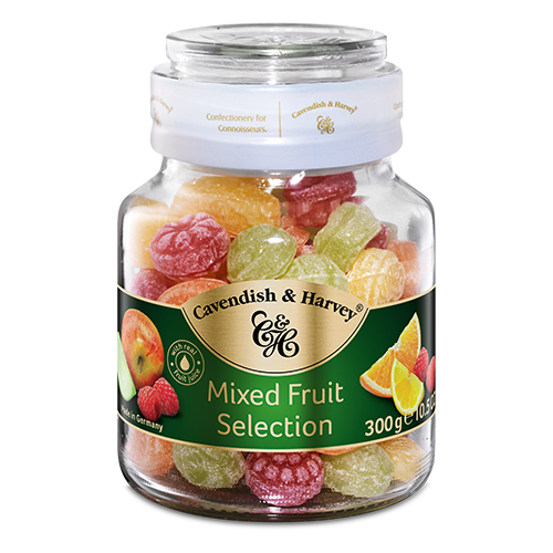 Kẹo trái cây Cavendish &amp; Harvey vị Mixed Fruit Selection hủ 300gr