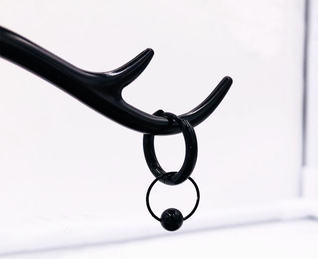 Bông tai khuyên tai Unisex 2 vòng tròn