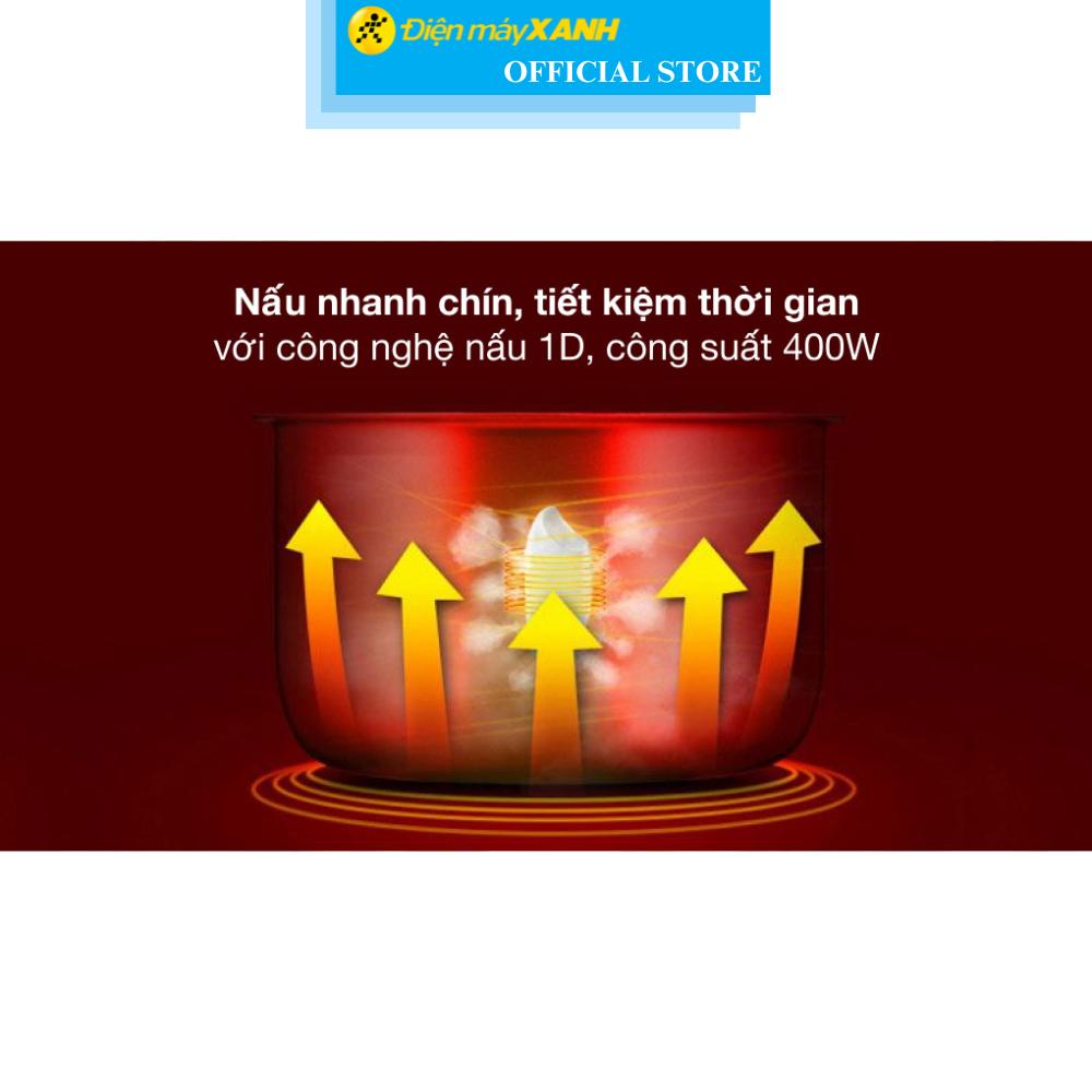 Nồi cơm nắp gài AVA 1 lít JRC-100P - Hàng Chính Hãng
