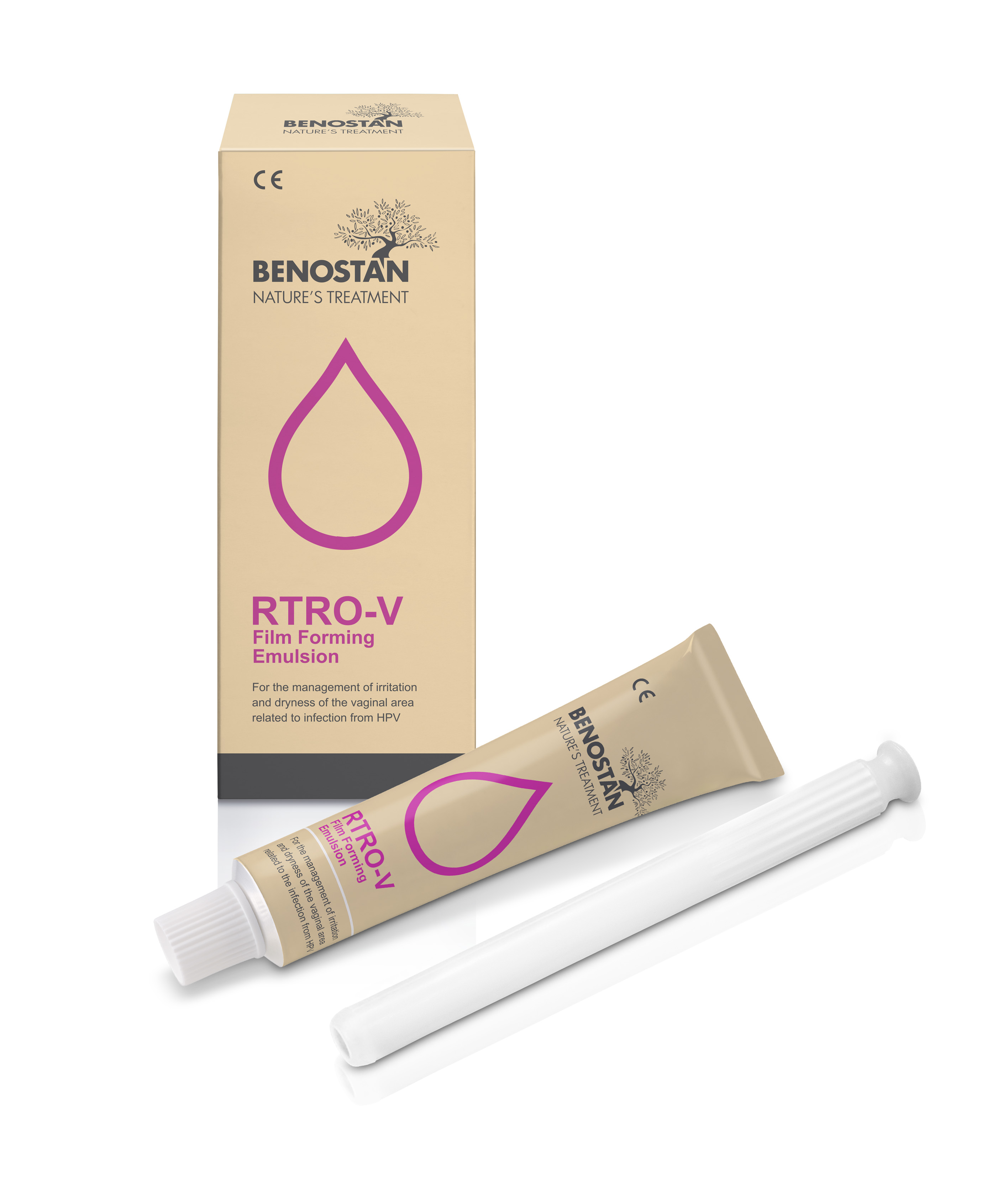 RTRO-V Film Forming Emulsion – Đào Thải HPV, Ngăn Ngừa Ung Thư Cổ Tử Cung - Combo 4 Hộp