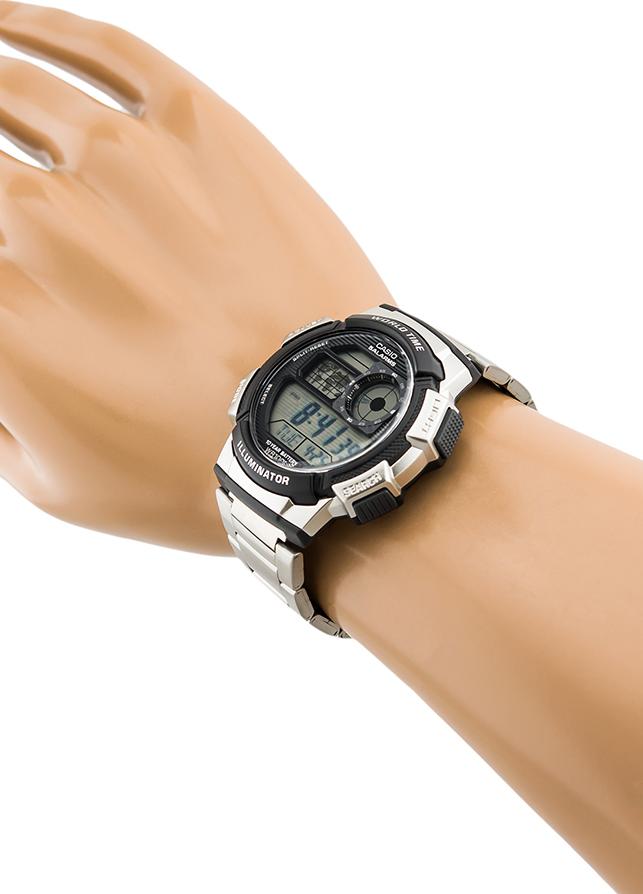 Đồng Hồ Nam Dây Nhựa Casio AE-1000WD-1AVDF (43.7mm) - Bạc