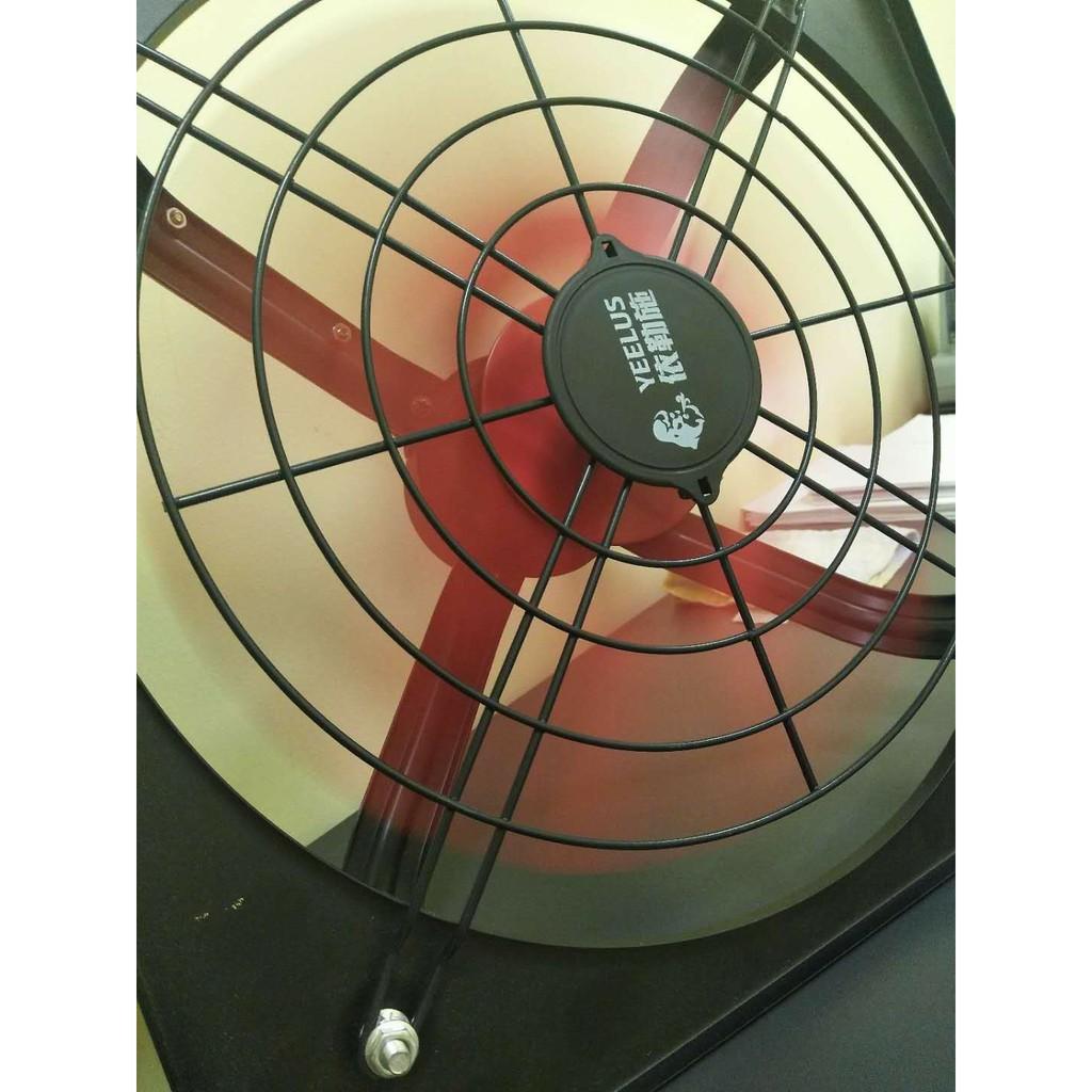 Quạt hút thông gió cánh kim loại (40*40, 220V, 100W, 2280m3/h) - Quạt hút 1 chiều, gắn cửa sổ phòng bếp